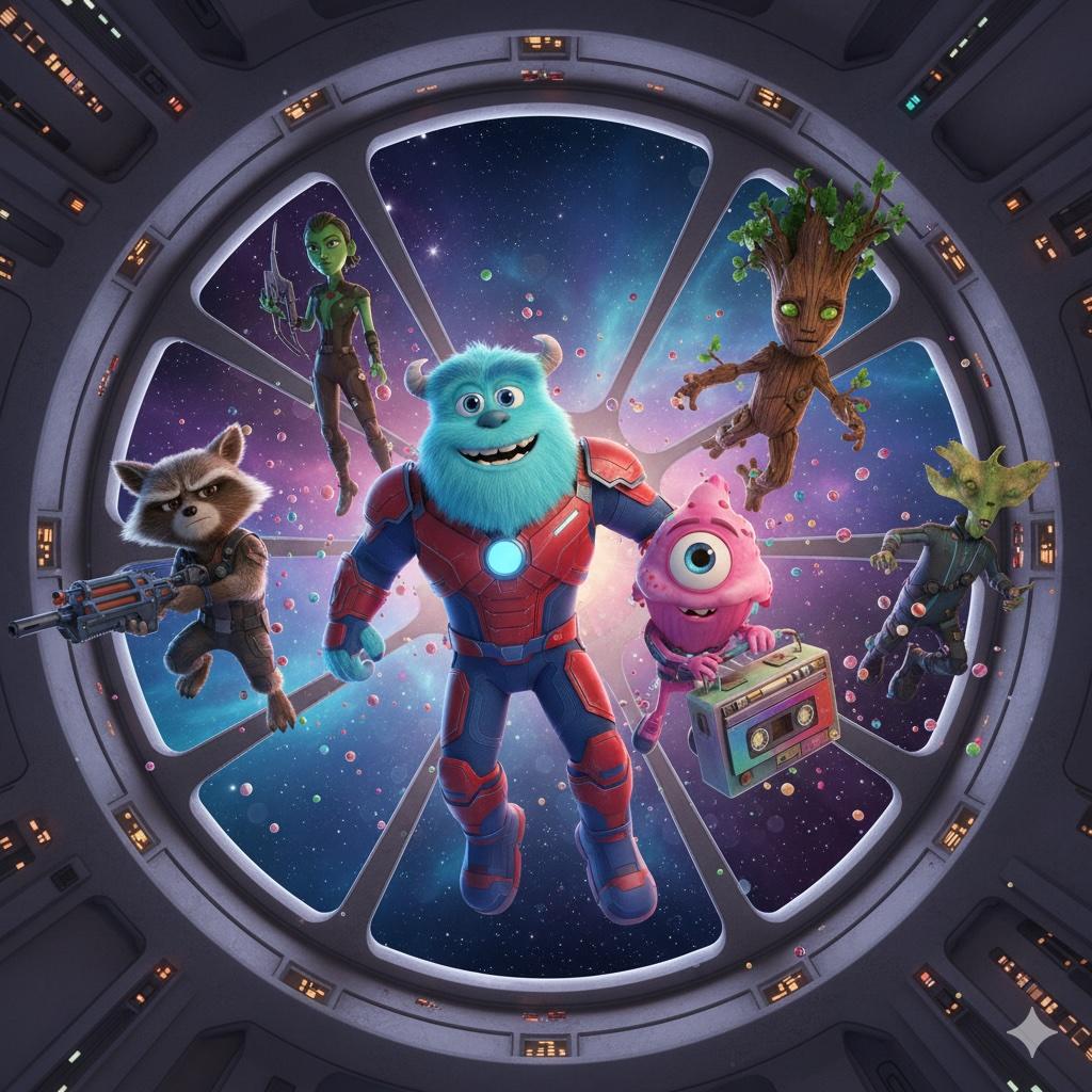 3D render of a futuristic corridor