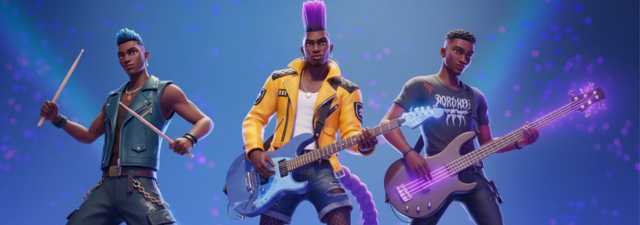 Animated rock band